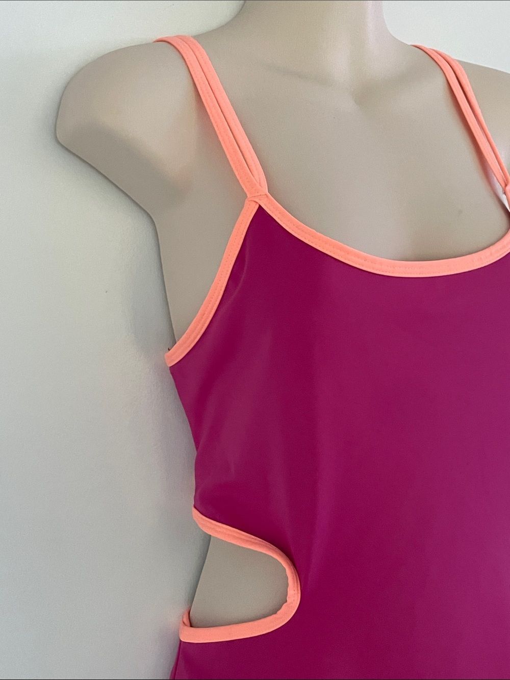 Free People One More Serve Cutout Athletic Dress Dragonfruit Color Combo Medium - Picture 6 of 11